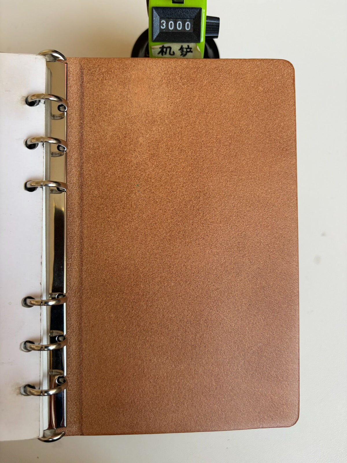 A6 Pueblo Leather Six-Ring Binder