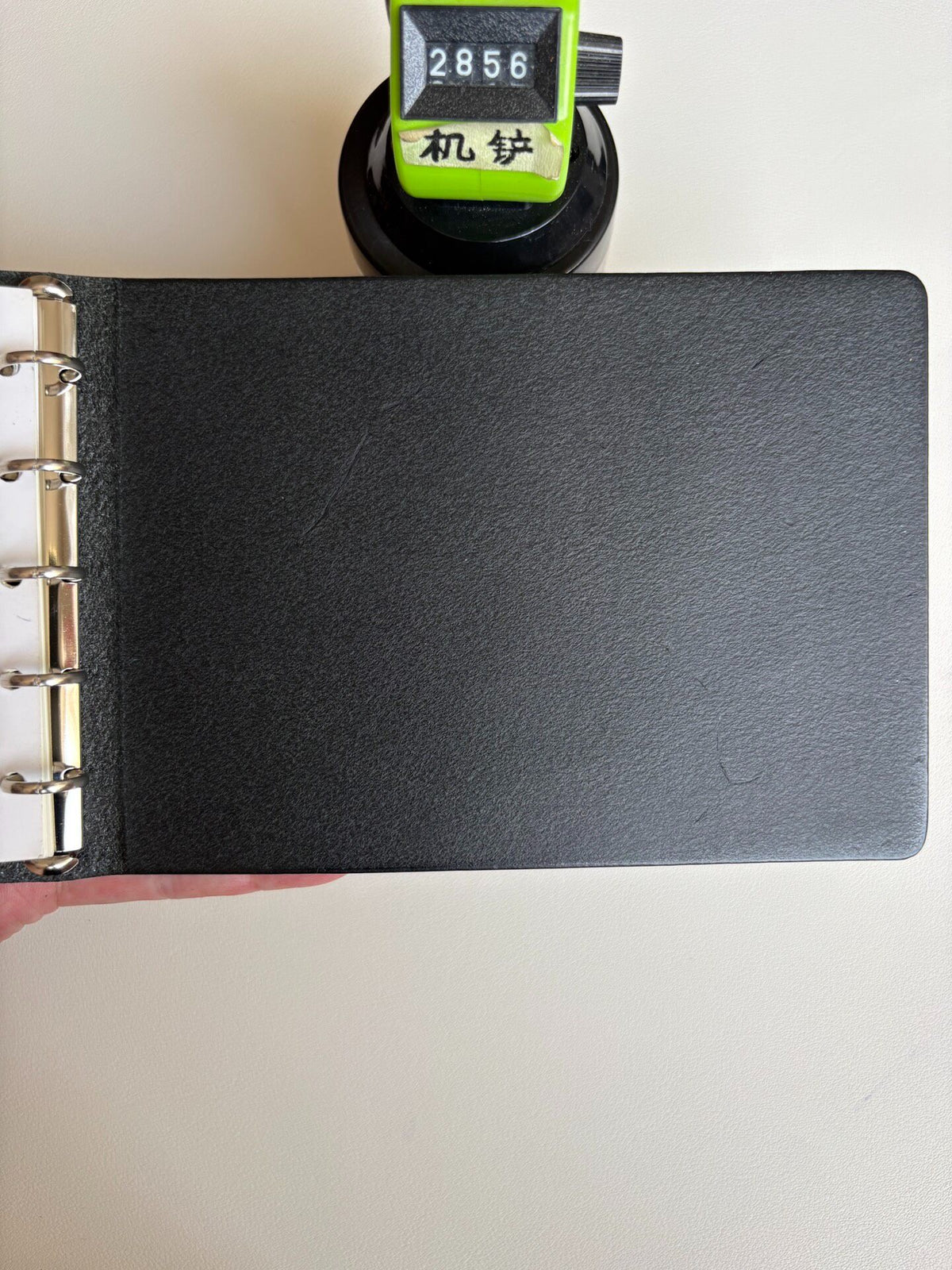 Black Leather M5 Ring Binder