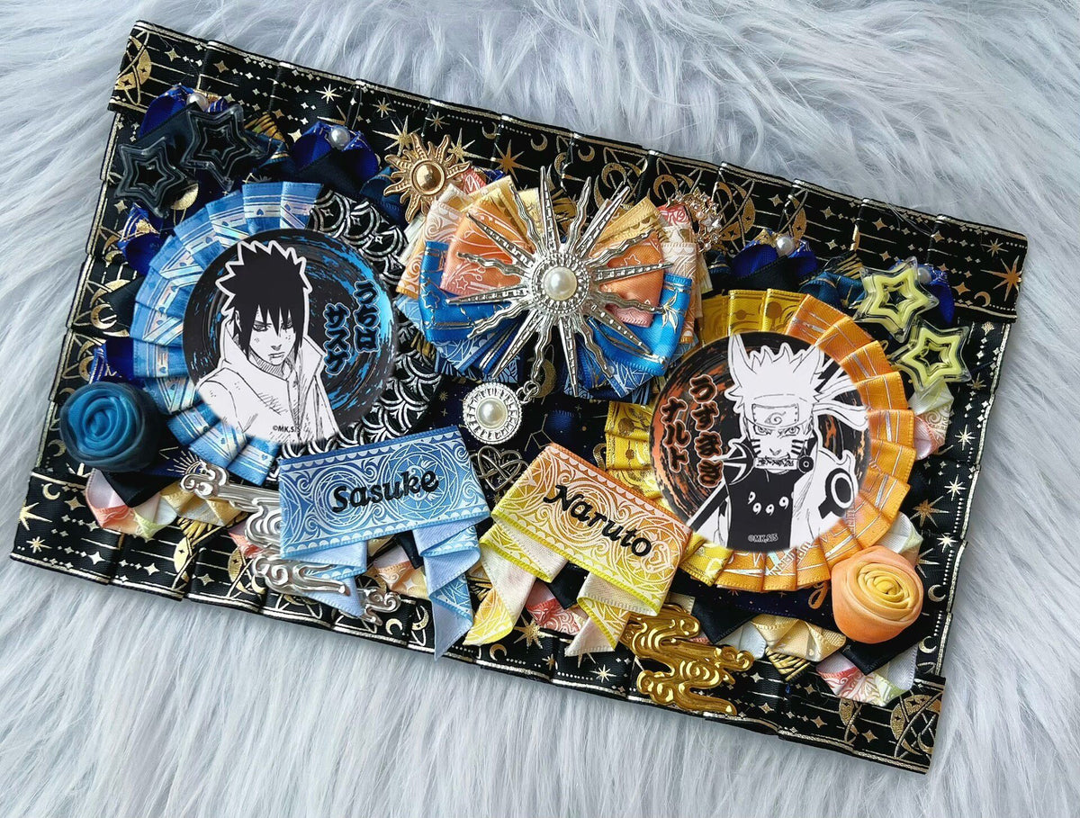 Naruto Sasuke Dual Badge Display Board