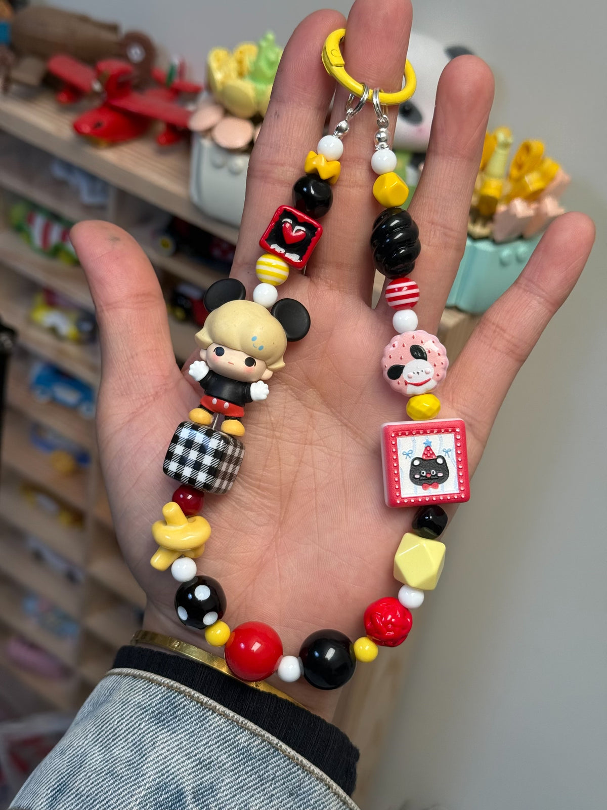 Mickey Dimoo Phone Chain Keychain Charm