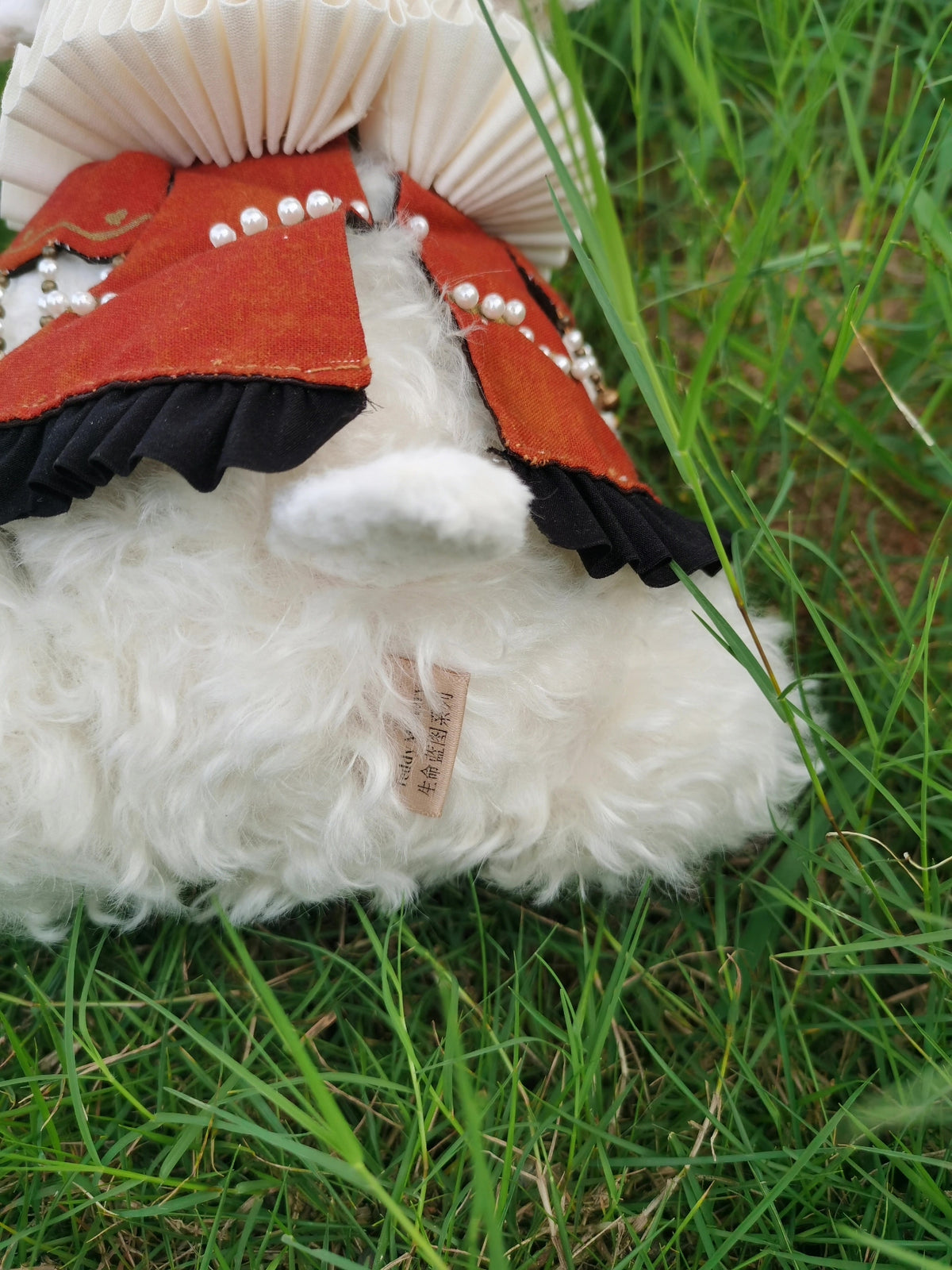 Articulated Sheep Doll with Curly Fur