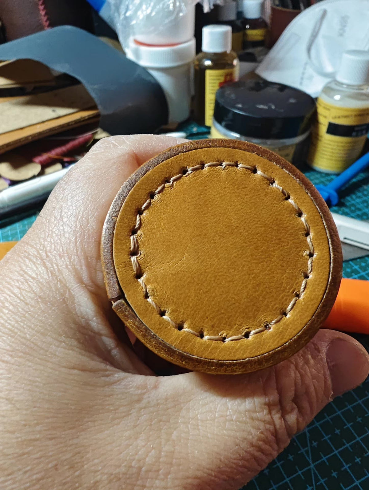 Vegetable Tanned Leather Ring Case