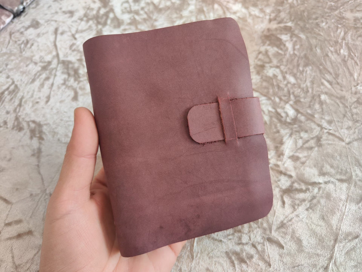 Vintage Cowhide Leather A7 Loose Leaf Journal