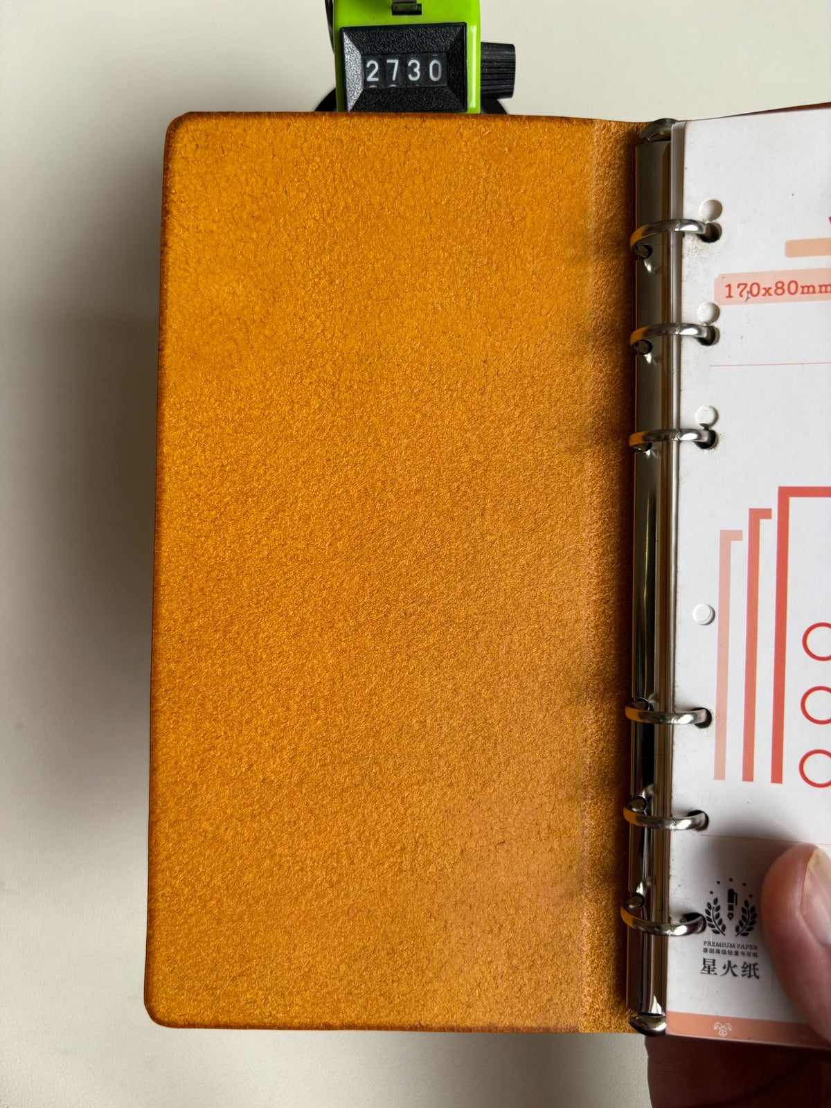A6 Pueblo Leather Six Ring Loose Leaf Cover