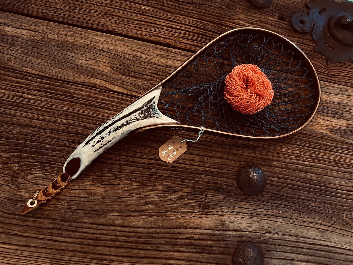 Antler Handle Stream Fishing Landing Net