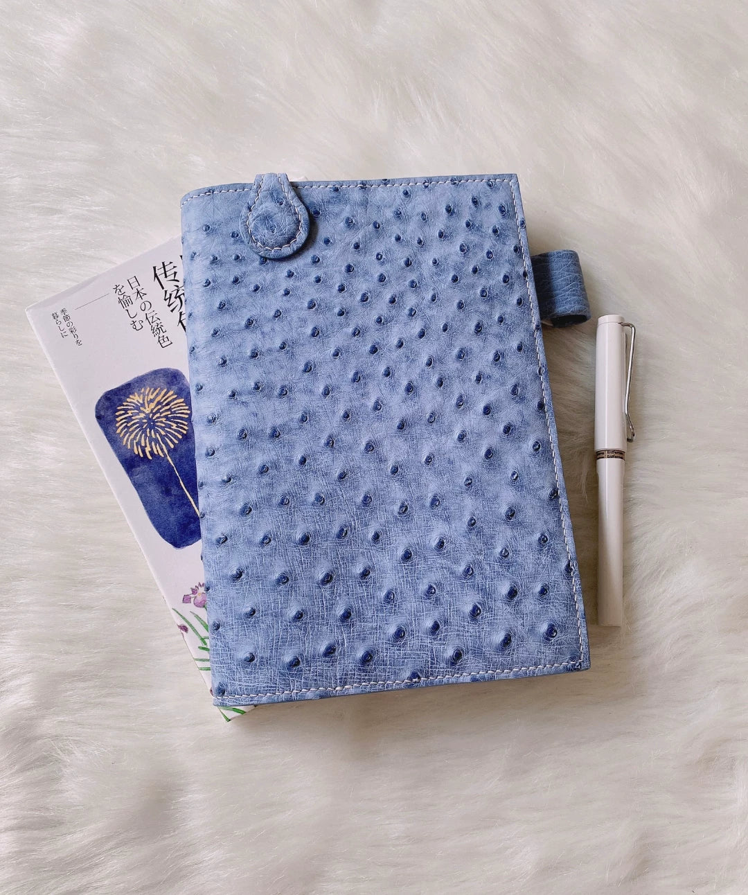 South African Ostrich Leather A5 Journal Case