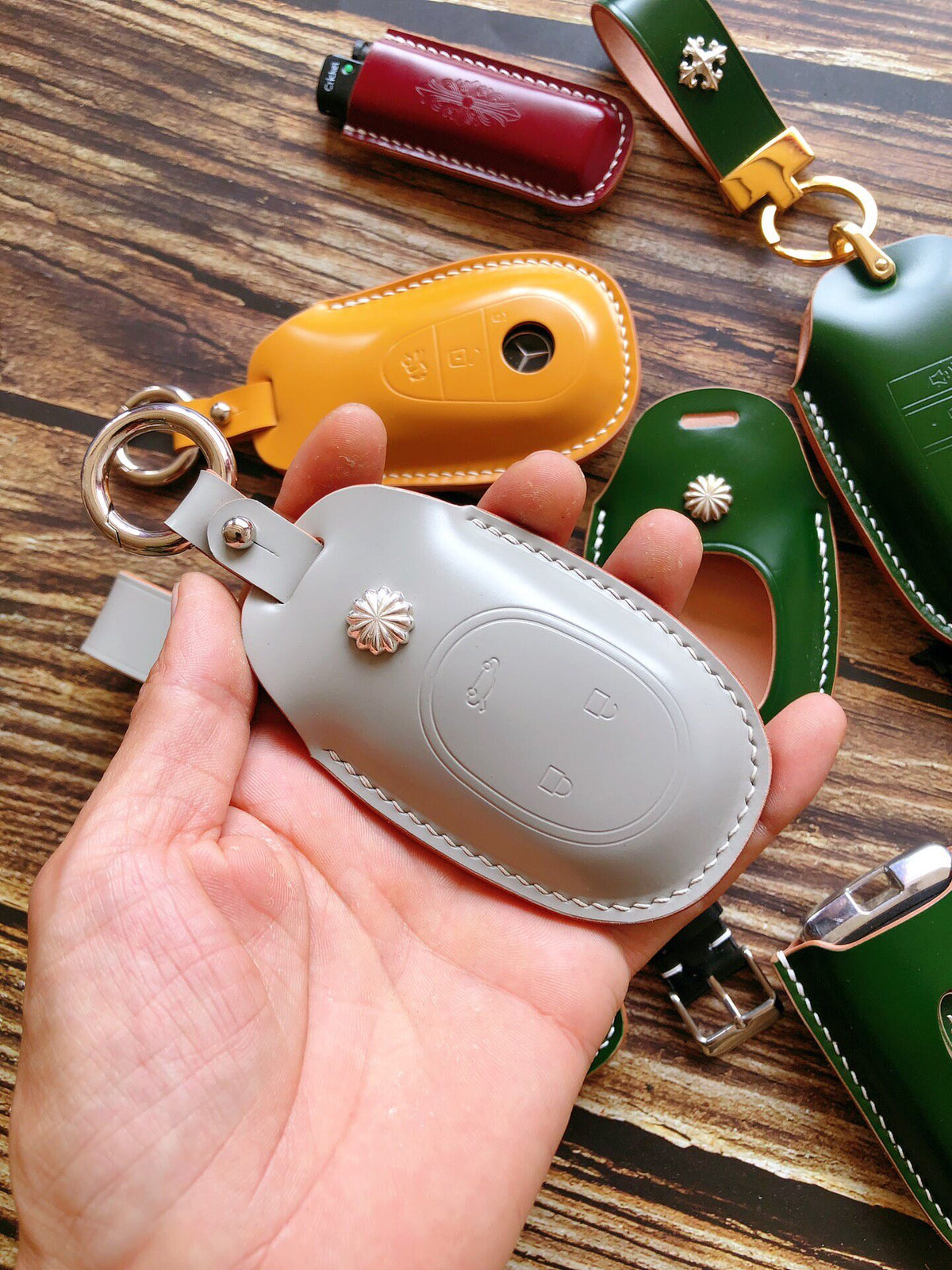 Handcrafted Shell Cordovan NIO Key Case