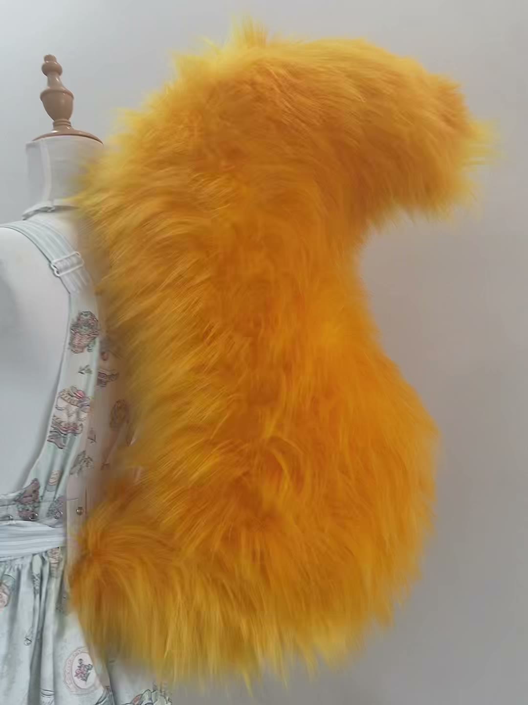Orange Faux Fur Cosplay Fox Tail