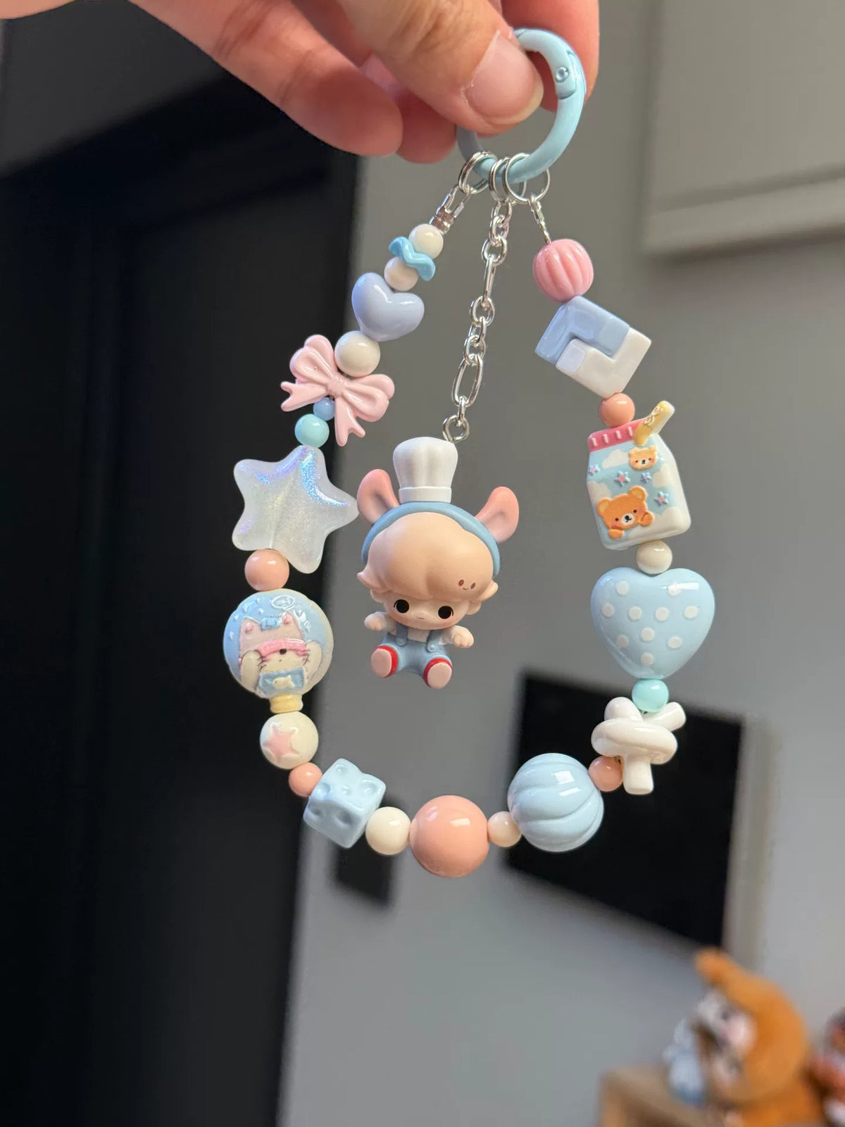 DIMOO Pixar Pärlat mobilband och nyckelring