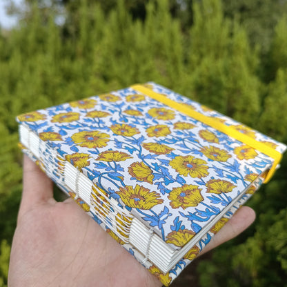 Liberty Floral Watercolor Sketchbook 12cm Square 300gsm Semi-Cotton Paper Hand-Stitched
