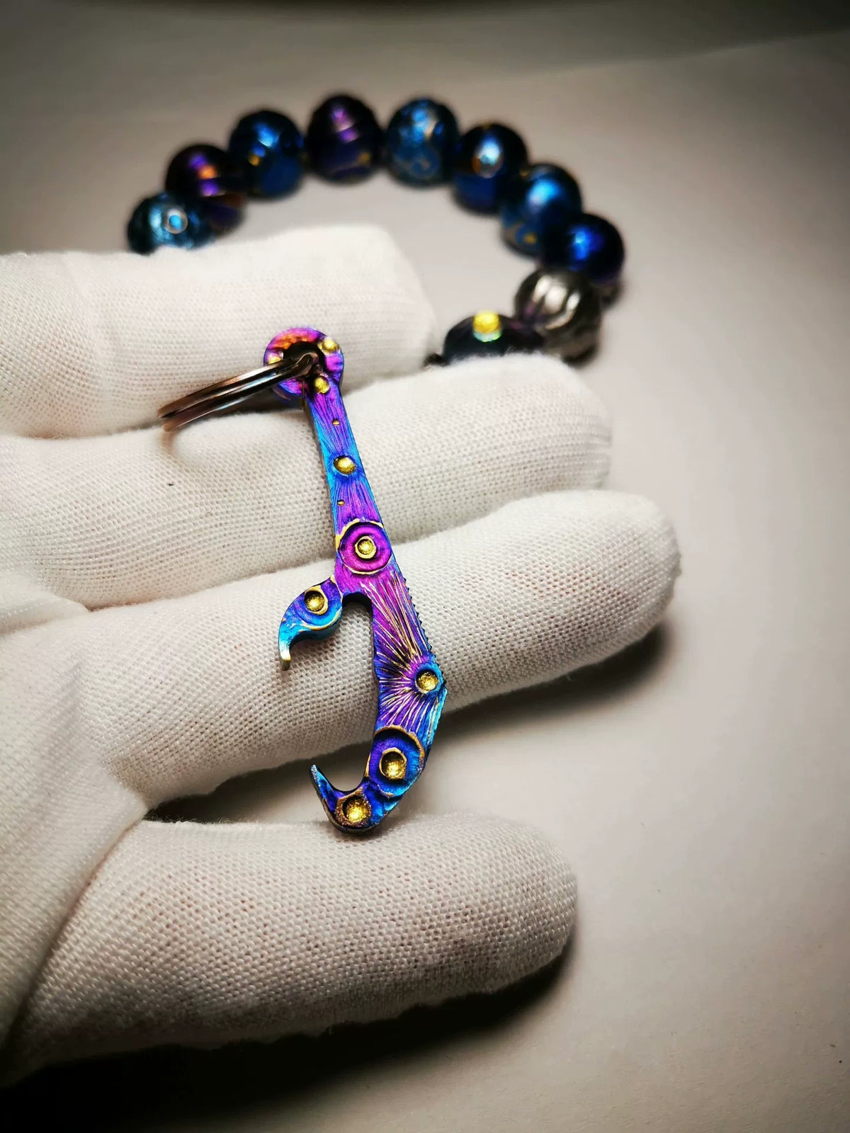 チタン合金ボトルオープナー キーホルダー ペンダント