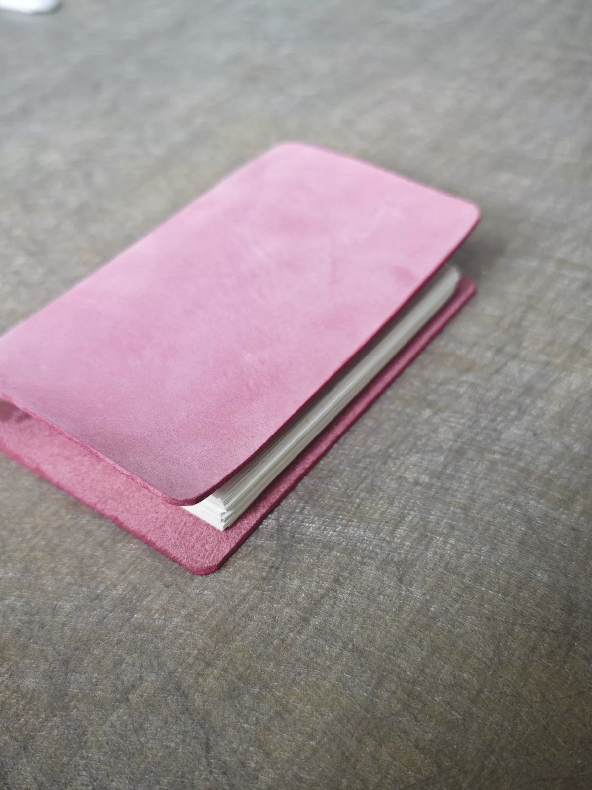 Planner M5 em Couro Rosa com Seis Anéis