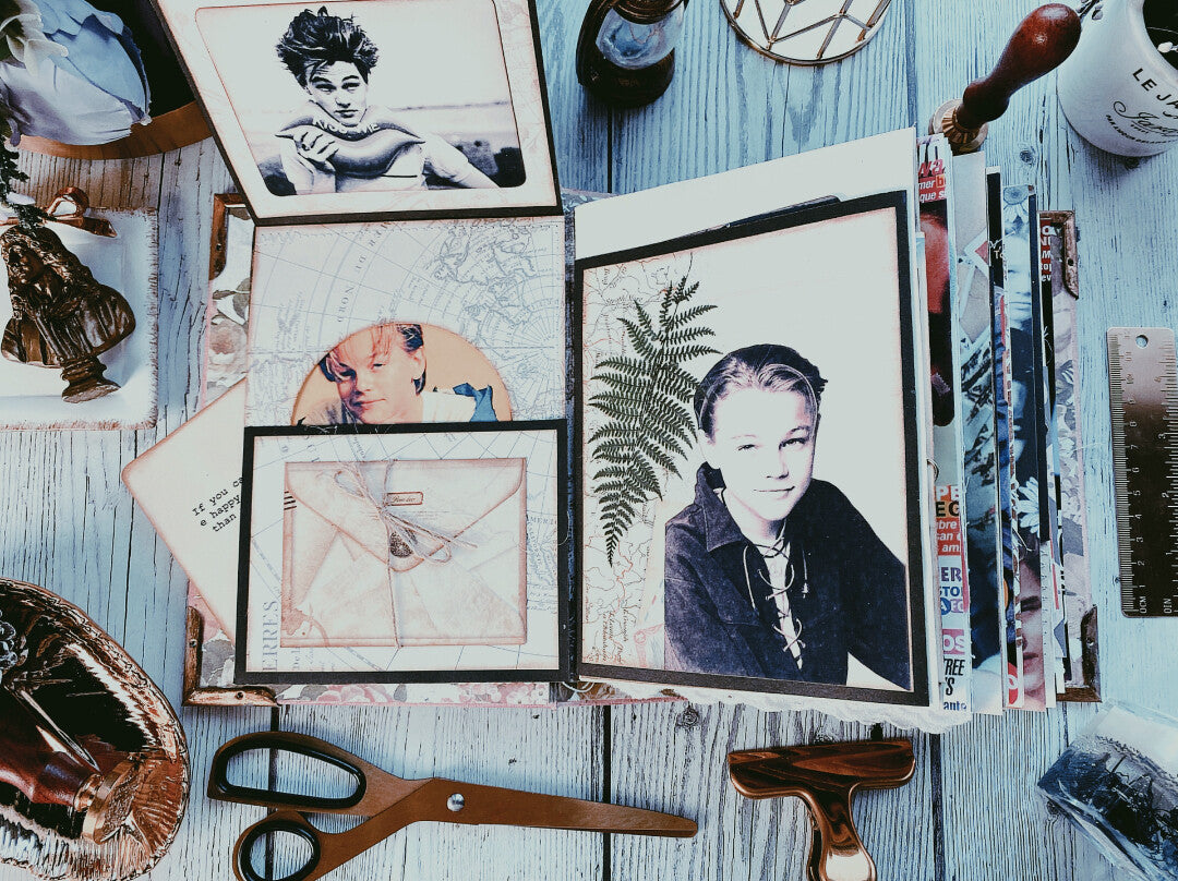 Handmade A5 Vintage Junk Journal Scrapbook
