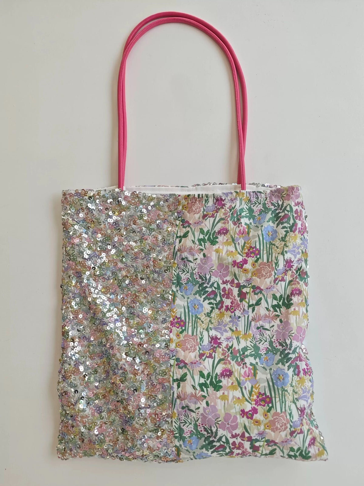Sac cabas Liberty floral et sequins