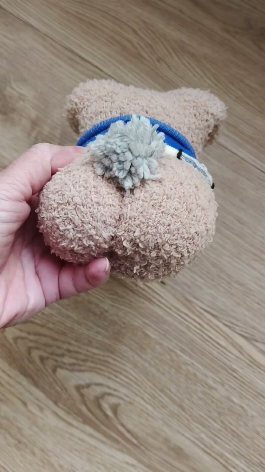 ハンドメイド ソックドル 犬またはクマ 15cm