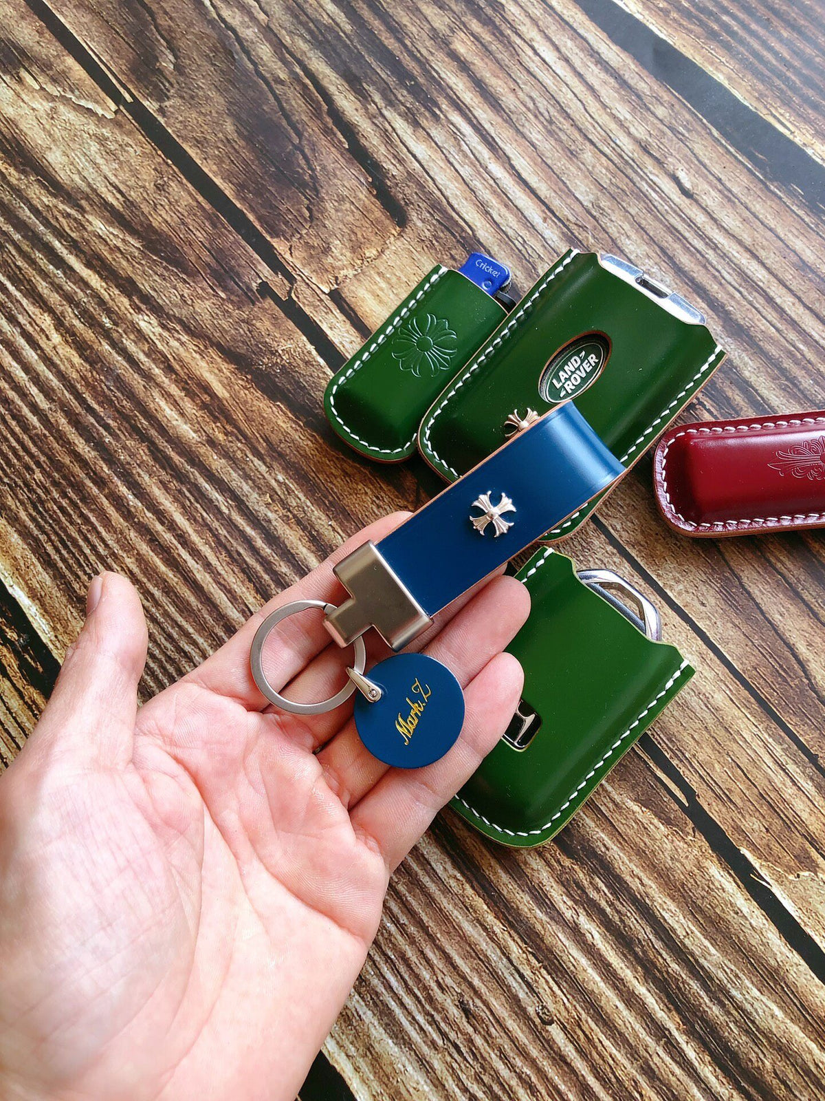 Japanese Shinki Shell Cordovan Key Fob