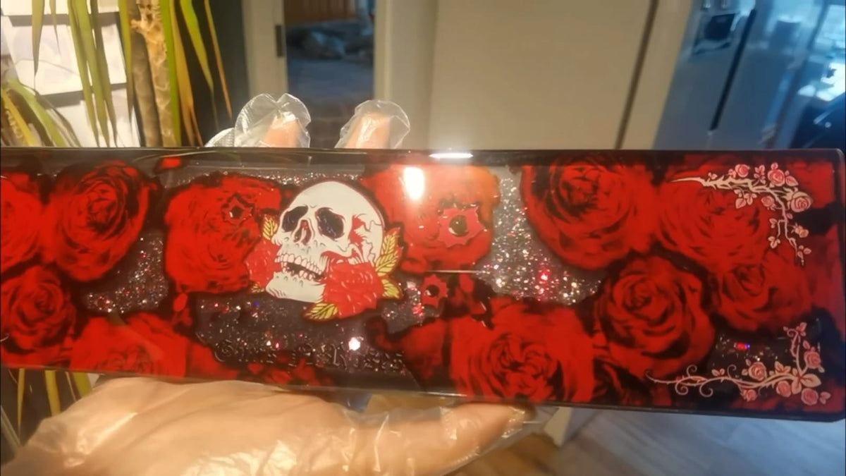 Resin Keyboard Wrist Rest with Guns N Roses Design
