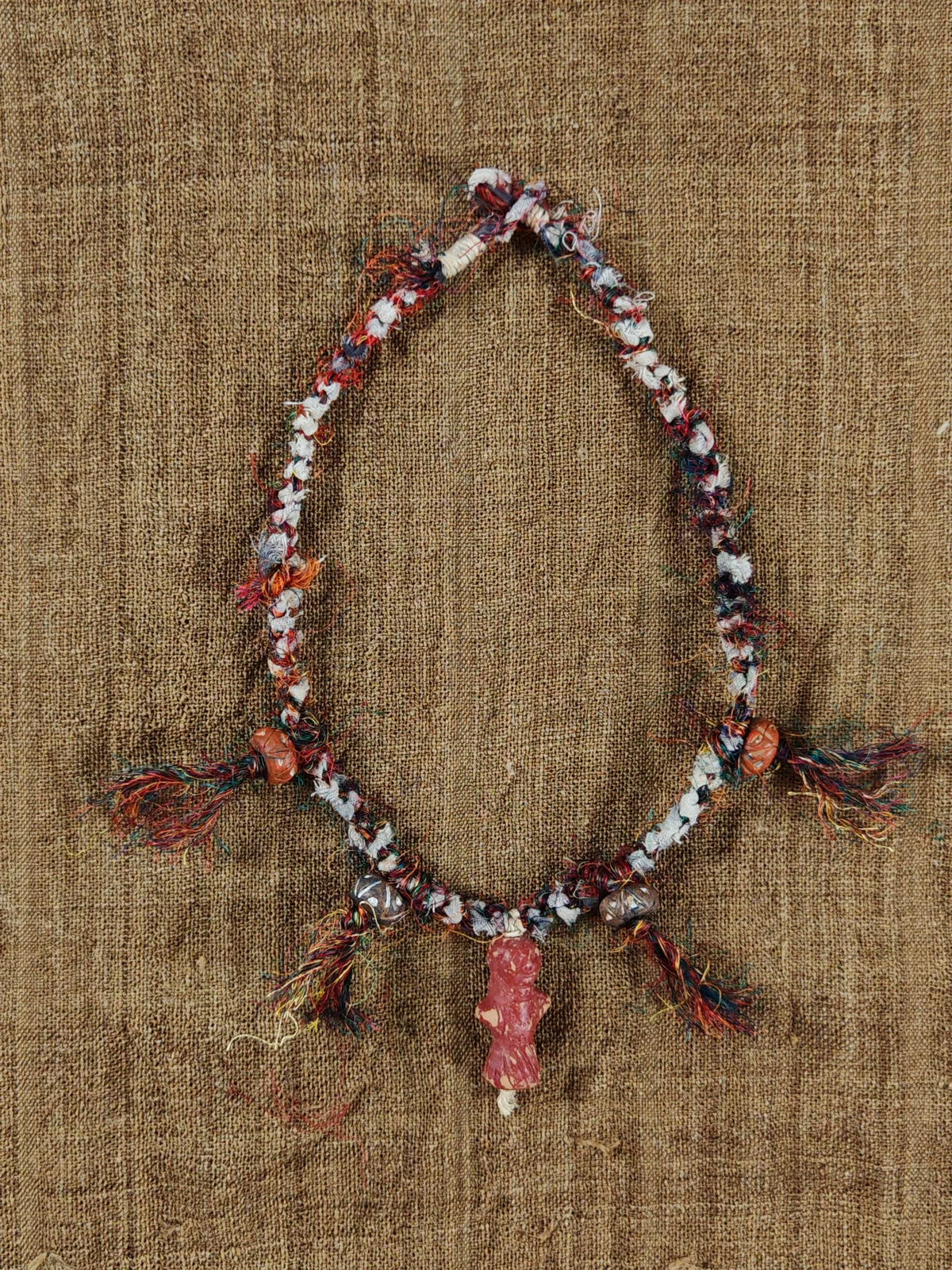 Handmade Silk Blend Braided Cord Necklace