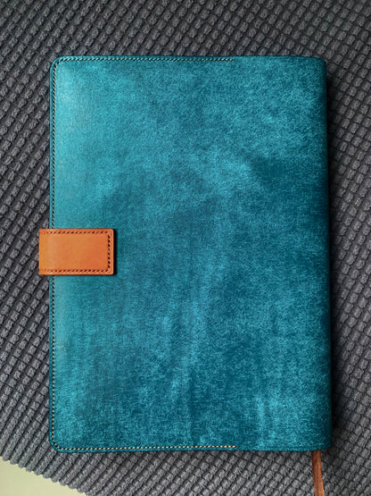 Italian PUEBLO Matte Leather Notebook Cover for B5/A5/A6/A7