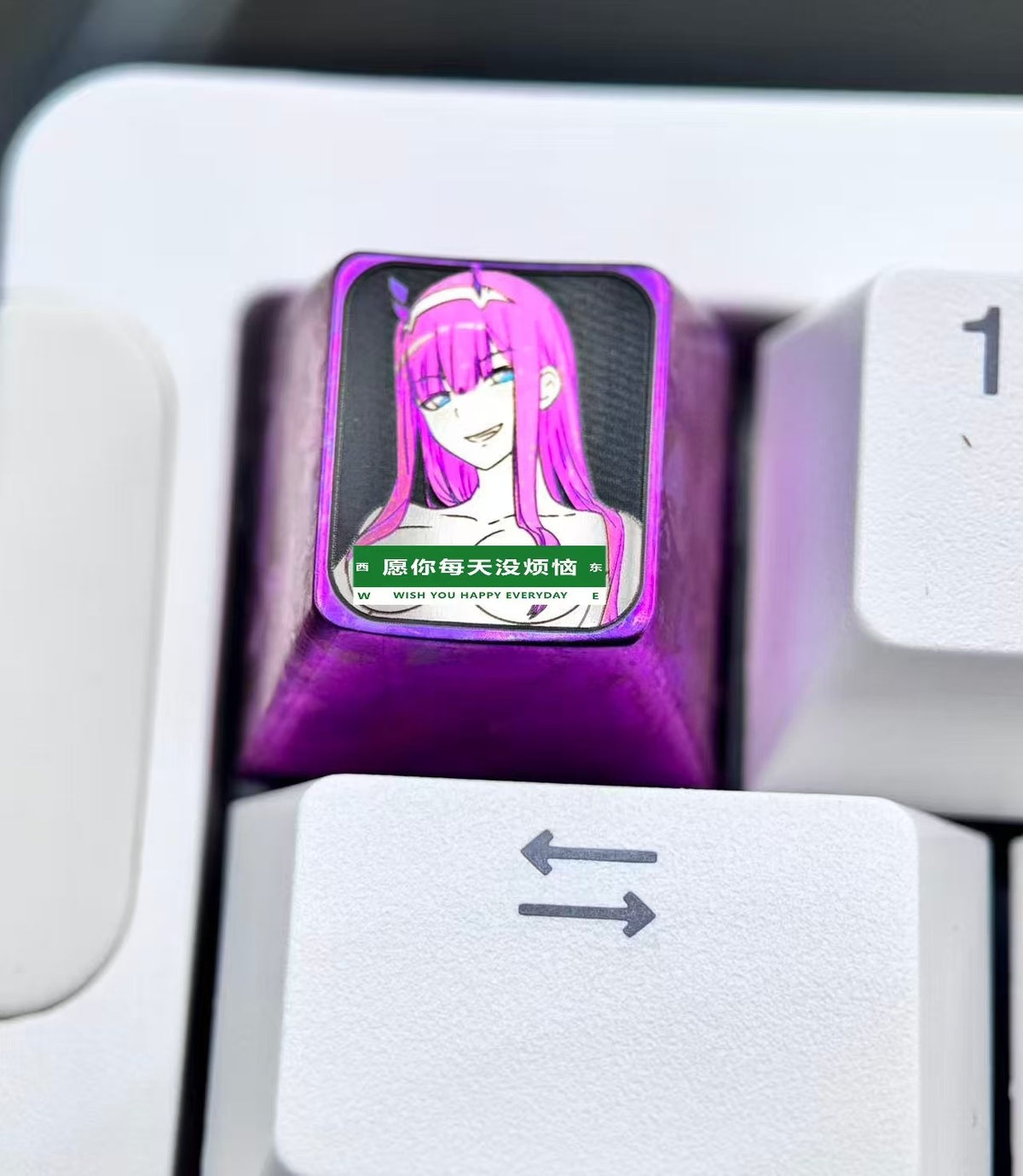 Titanium Alloy Anime Keycap 1u