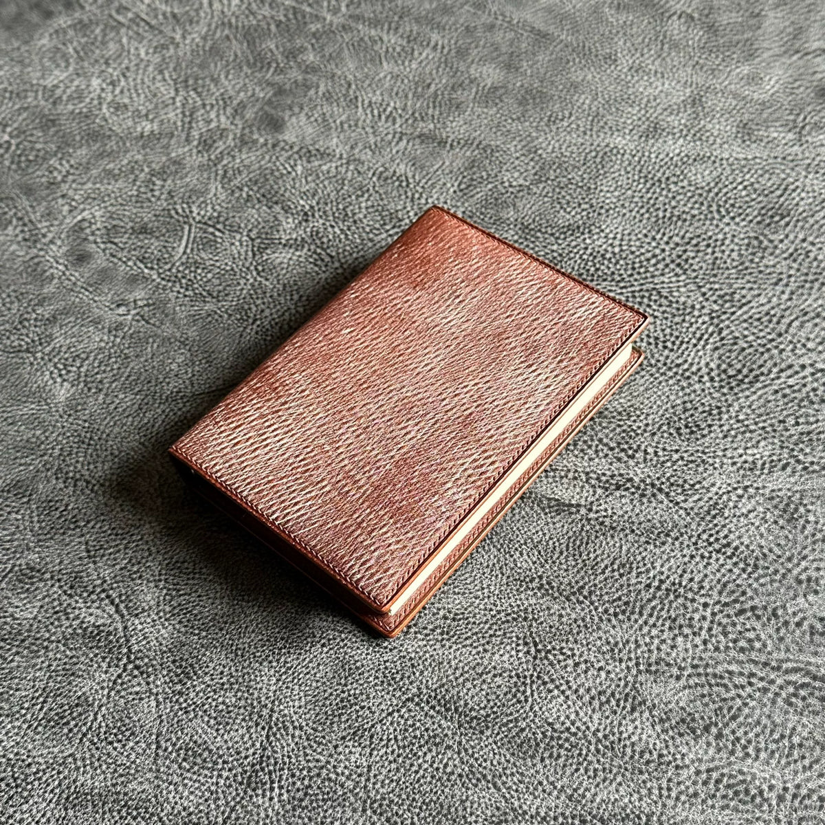 Capa para Caderno de Argolas A7 em Pele Shipwreck