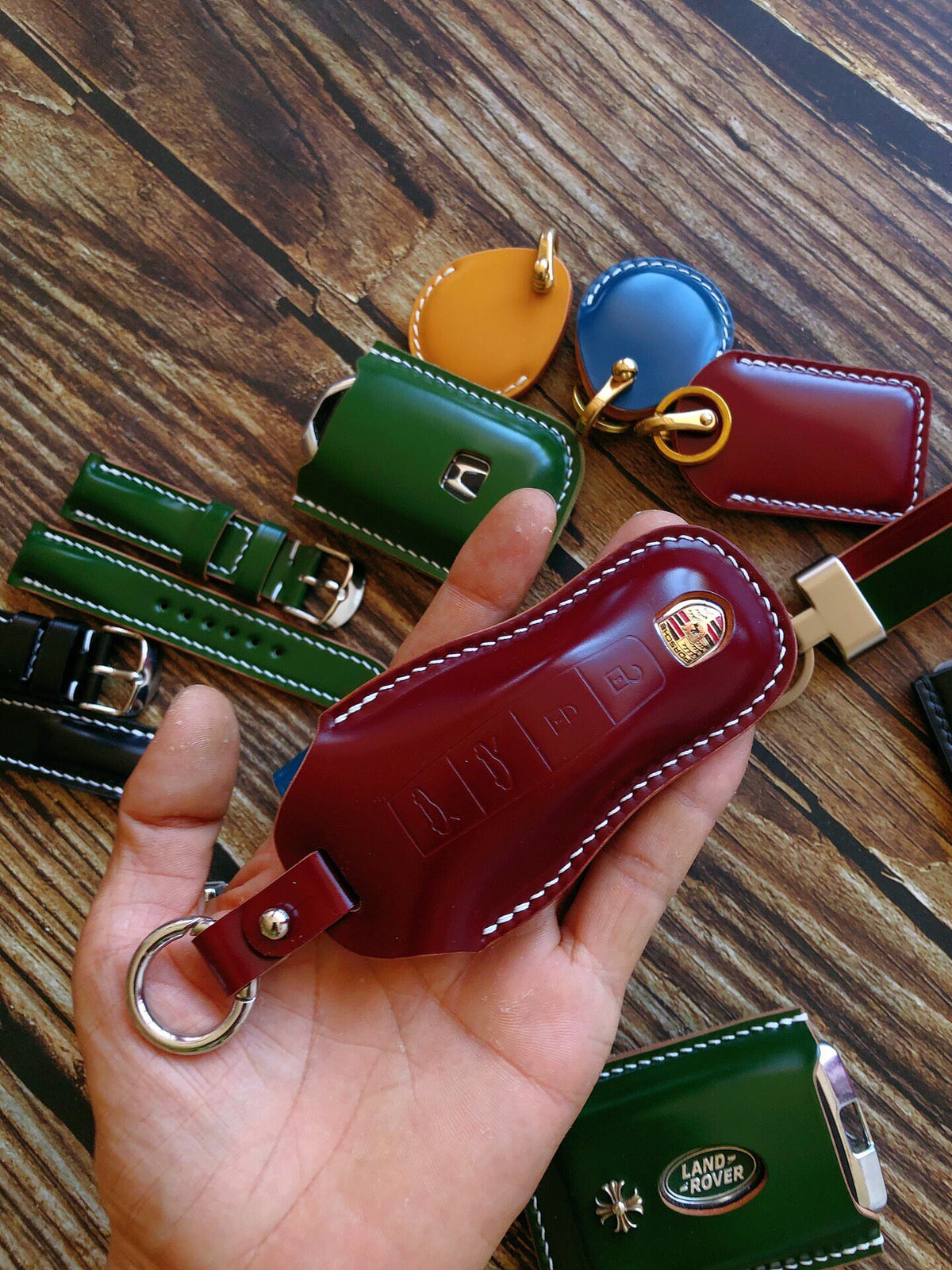 Porsche Key Cover Shinki Cordovan Leather