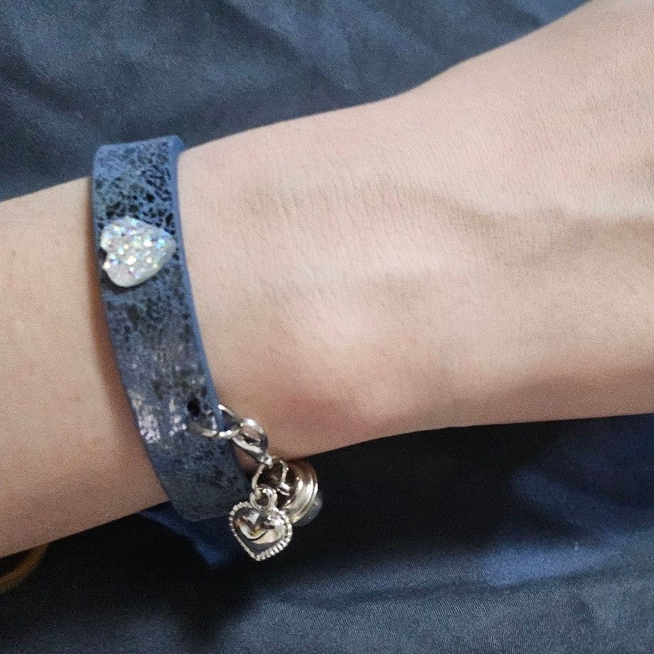 Handcrafted Snakeskin Leather Cuff Bracelet