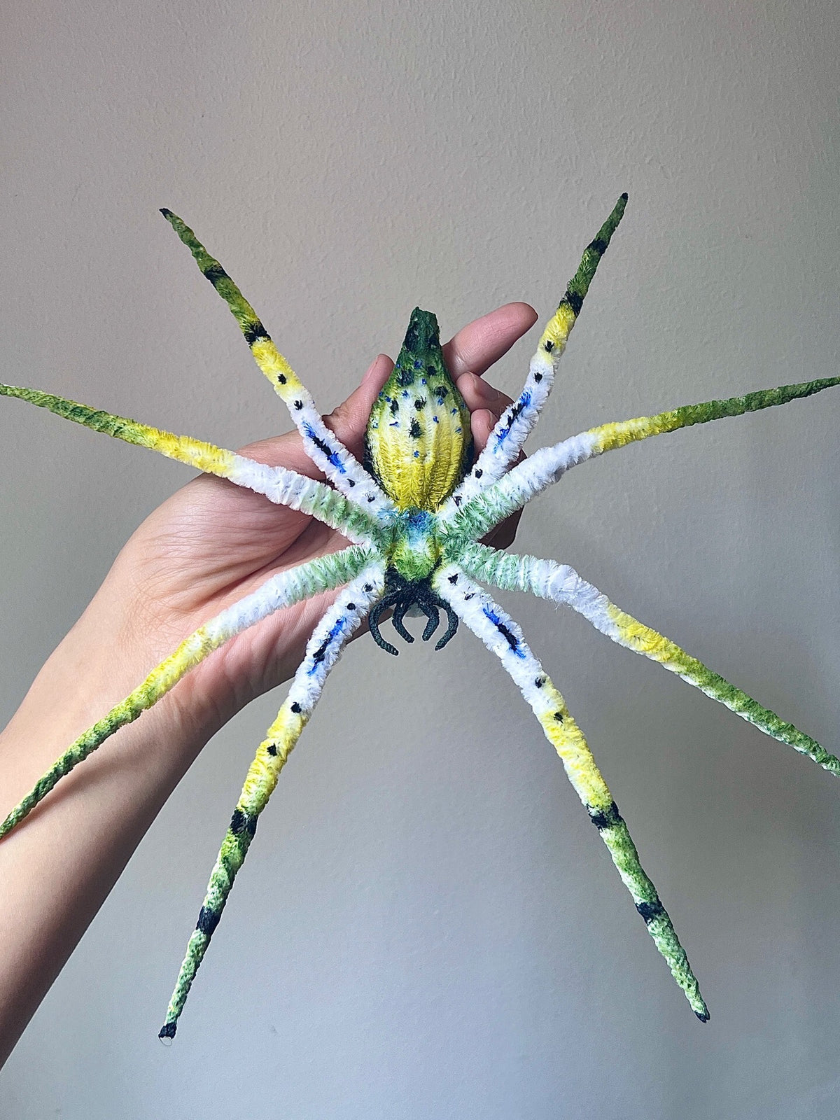 Chenille Stem Spider Plush Poseable