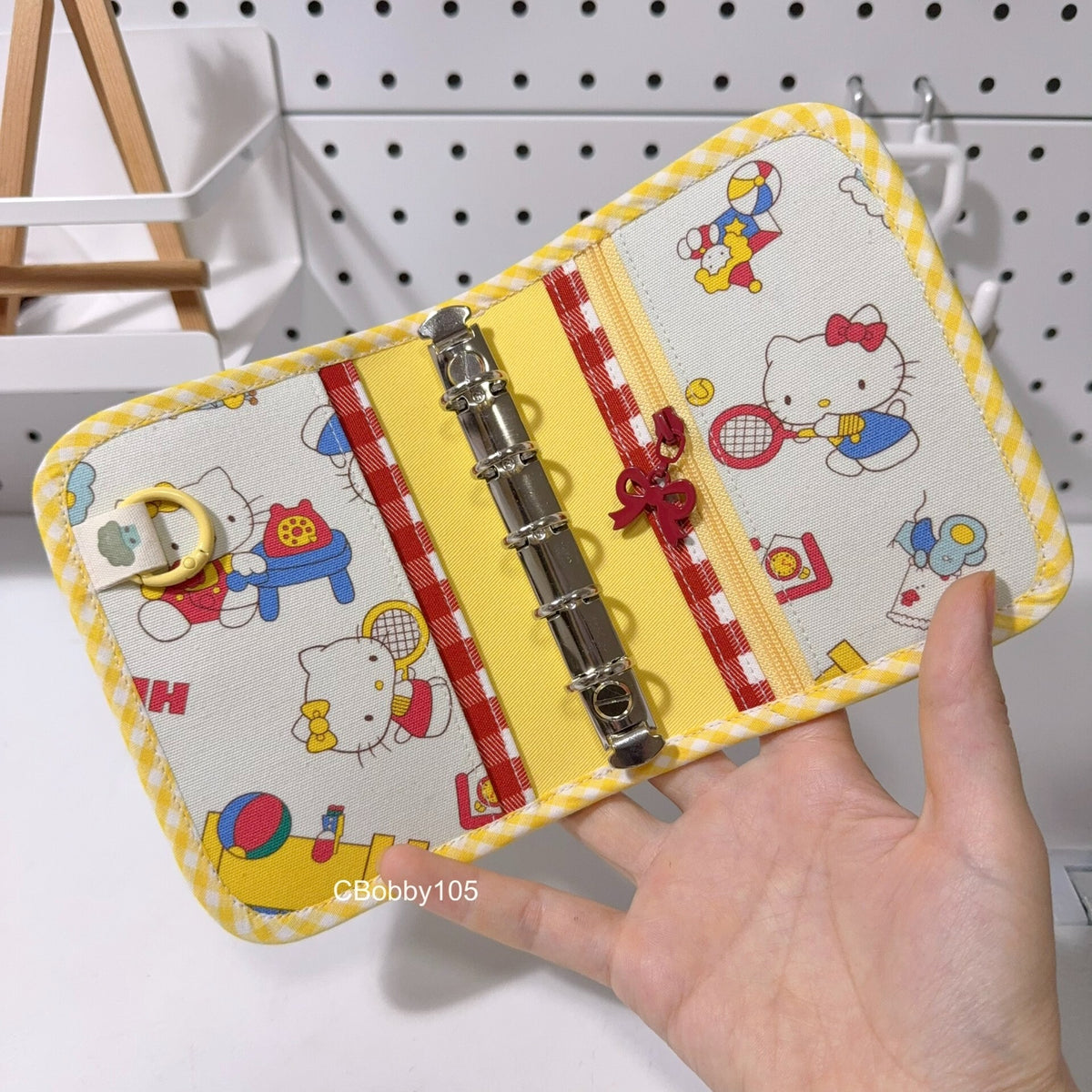 Hello Kitty Fabric Binder Cover 6 Ring