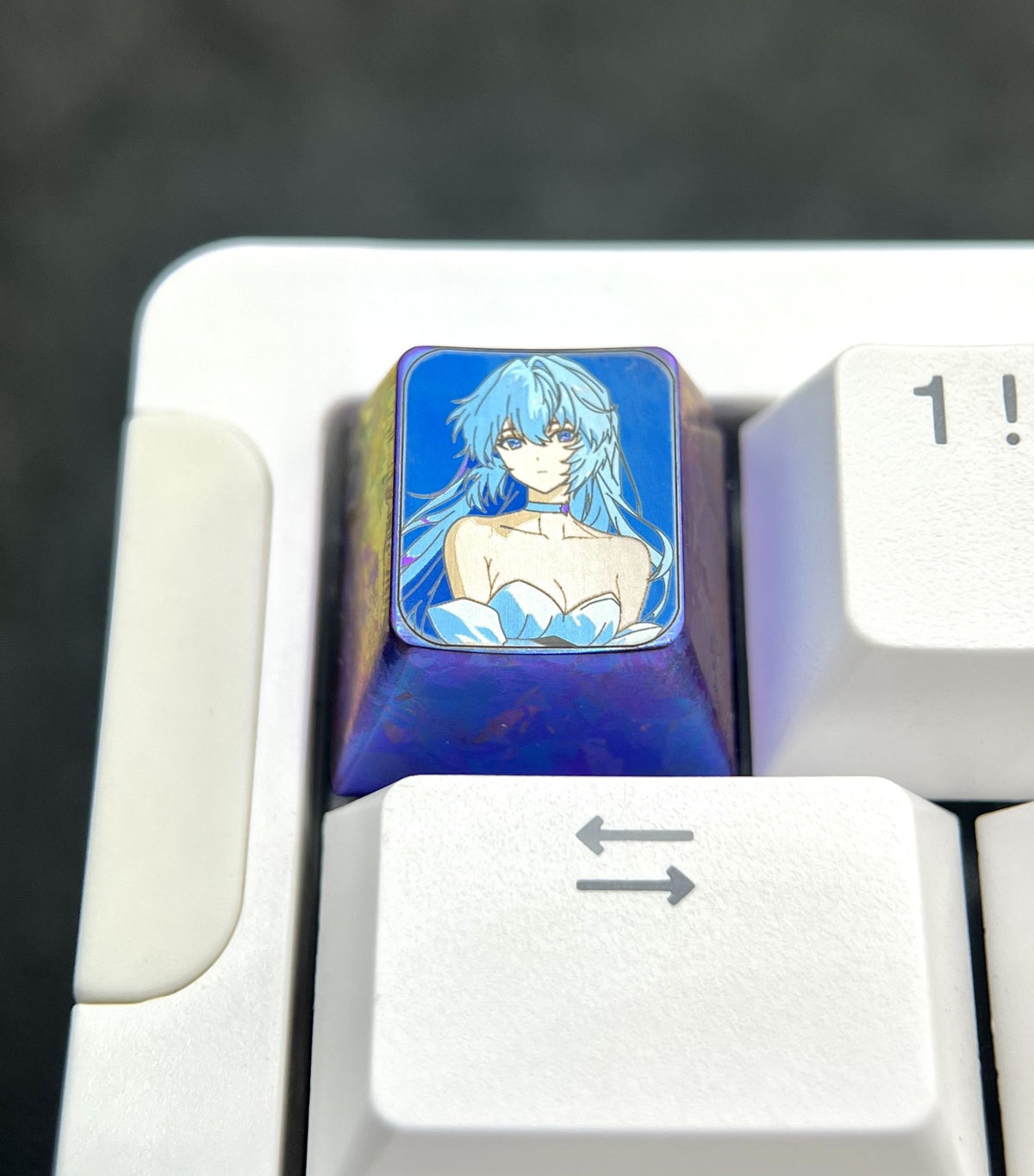 Rei Ayanami Titanium Alloy Keycap