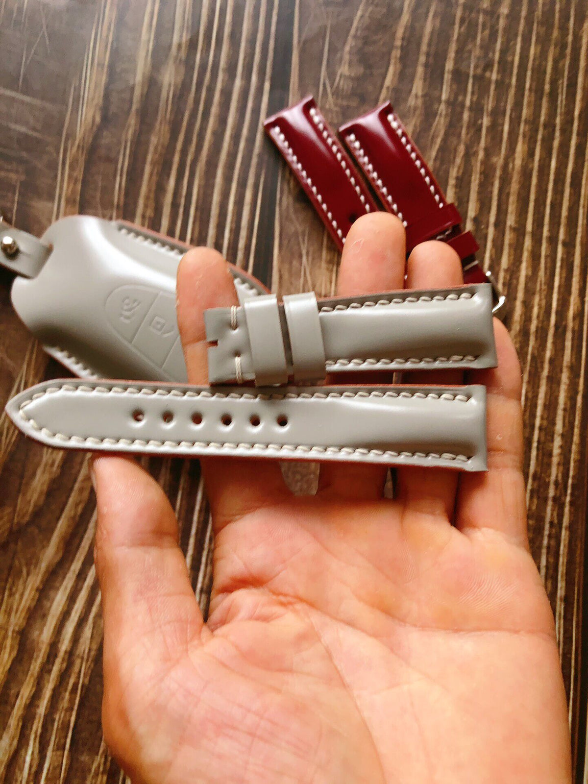 Custom Cordovan Leather Watch Strap
