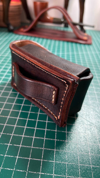 Hand-Stitched Vegetable-Tanned Cowhide Stamp and Tool Case