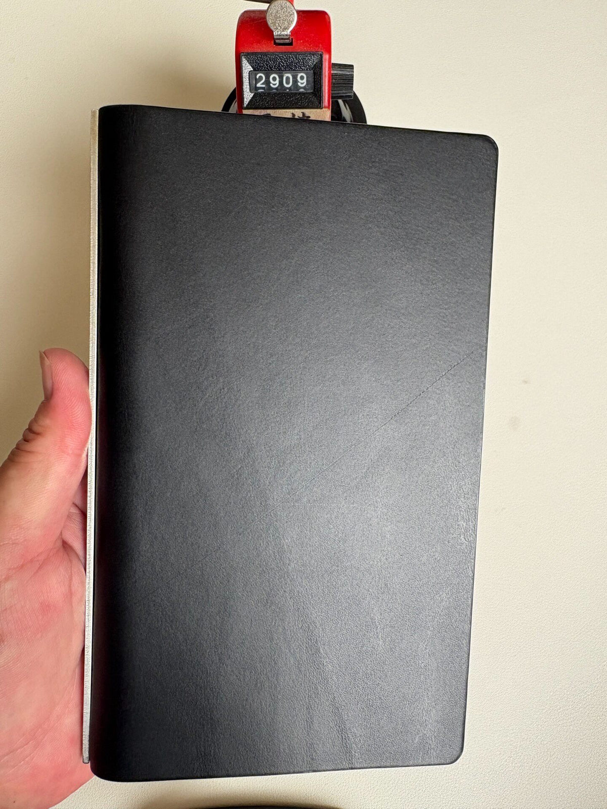 Black A6 Leather Binder Six Rings
