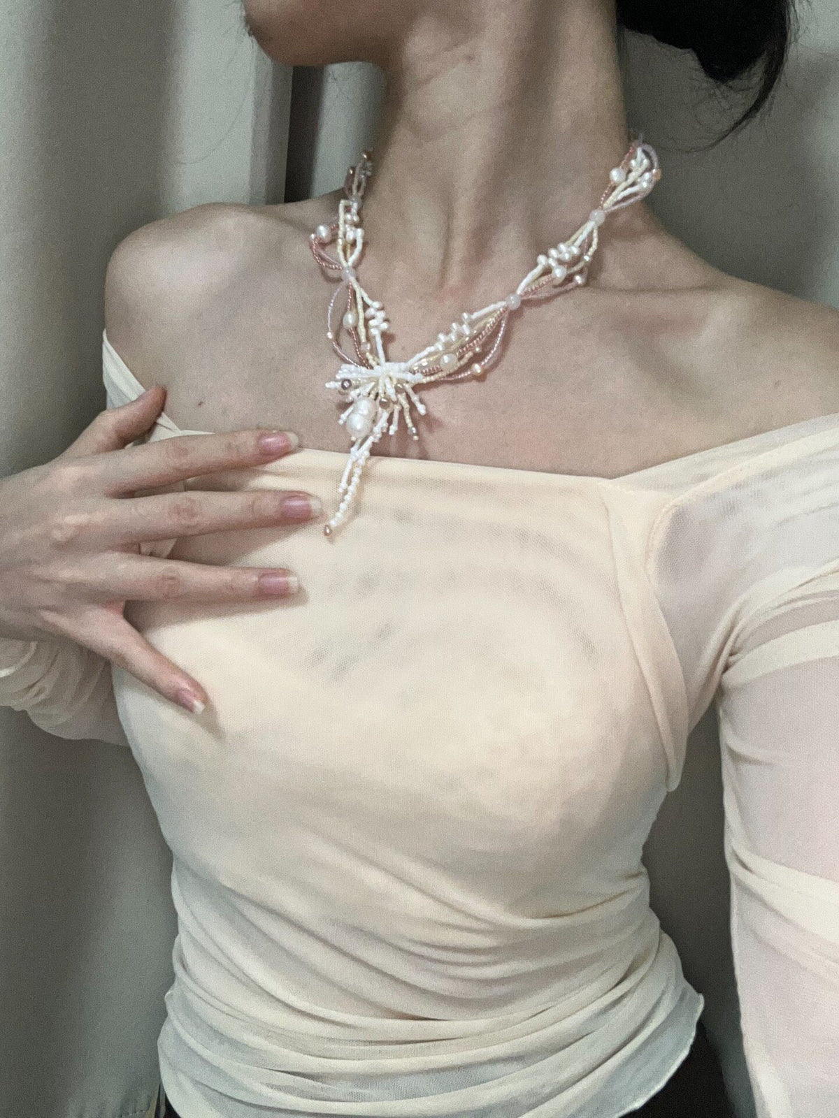 Handcrafted Freshwater Pearl Multi-Layer Necklace