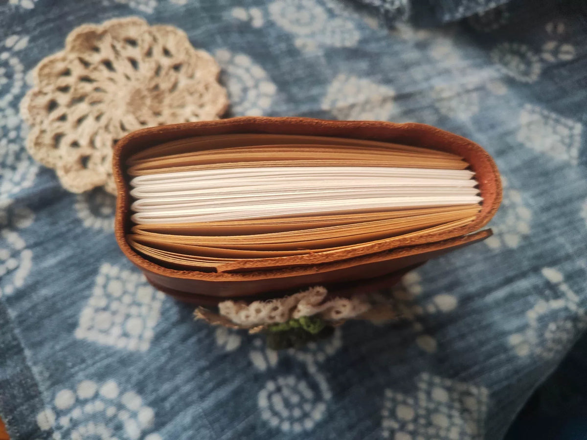 Handcrafted Leather Journal with Elastic Band