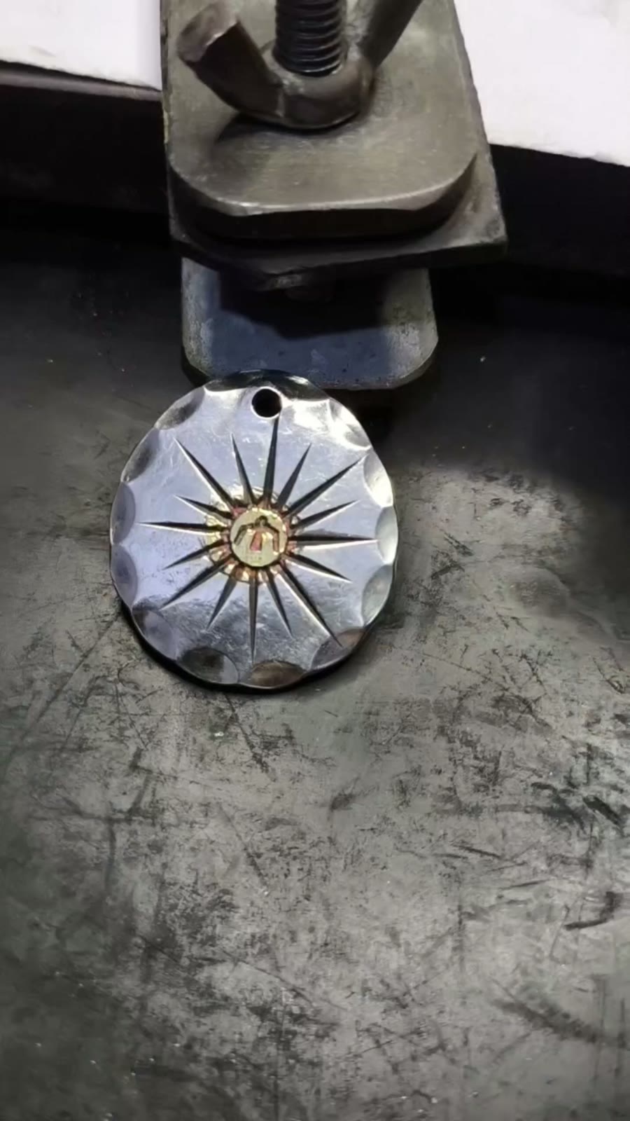 Handcrafted Silver Sunburst Pendant