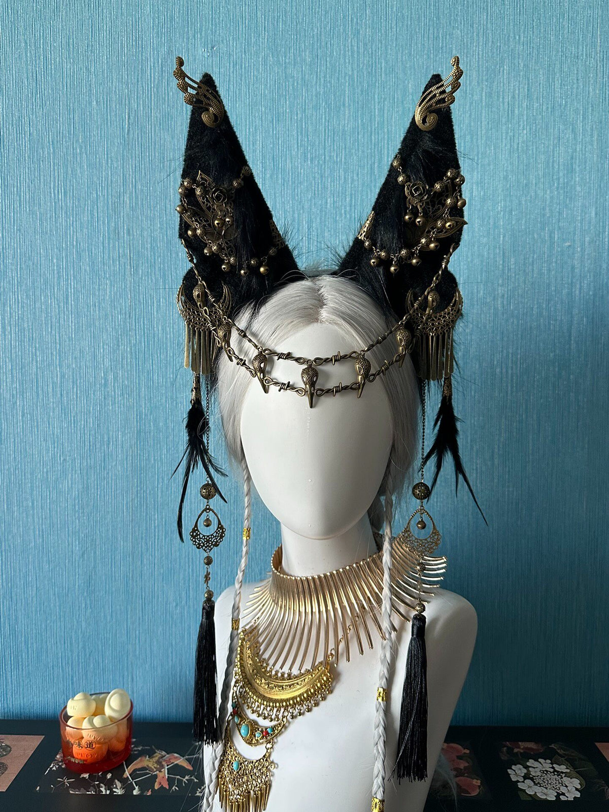 Gothic Fur Animal Ear Headpiece