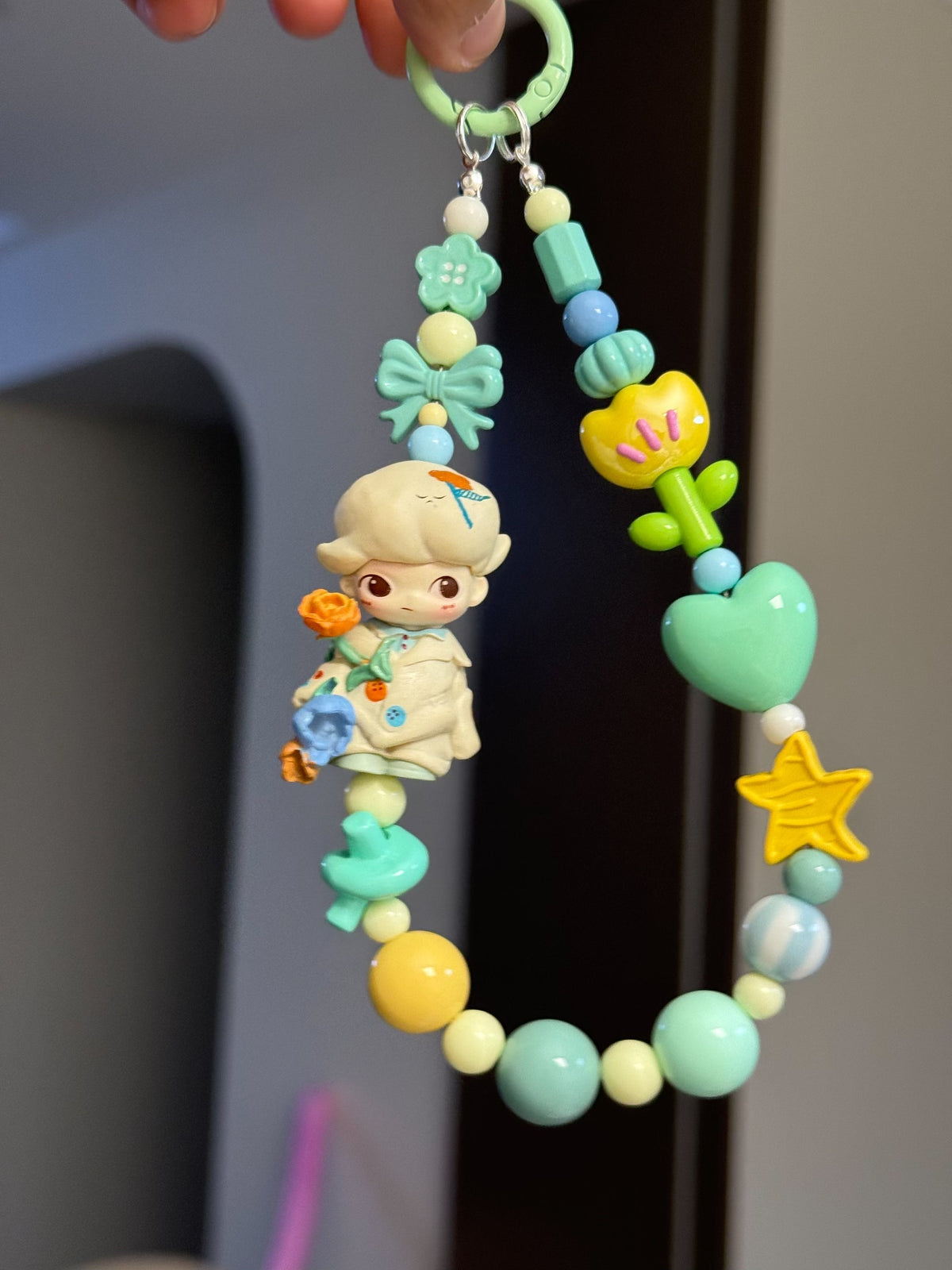 Dimoo Week 8 Figure Beaded Phone Strap Charm