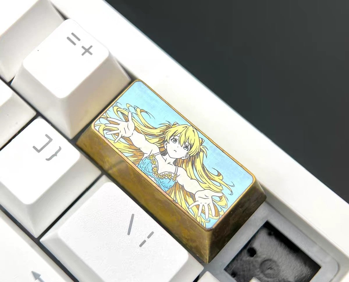 EVA Asuka 2u Titanium Alloy Keycap