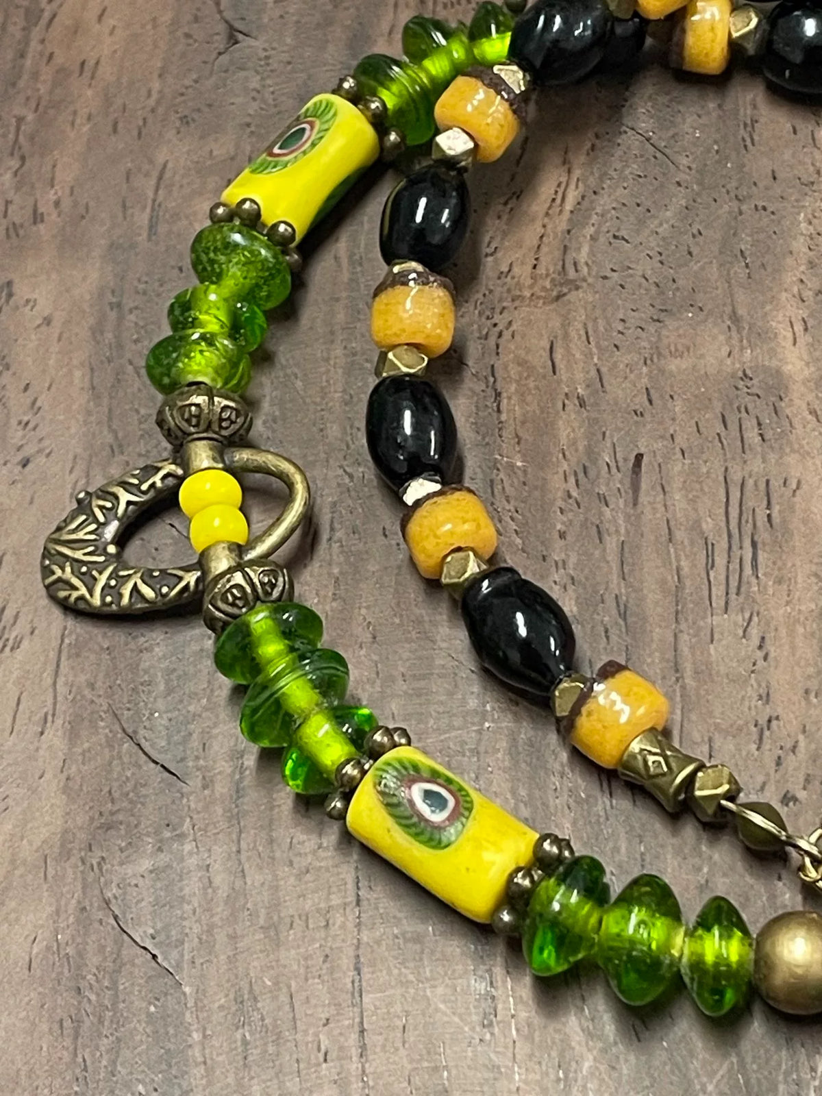 Fenicische Leeuw - Glazen Kralketting