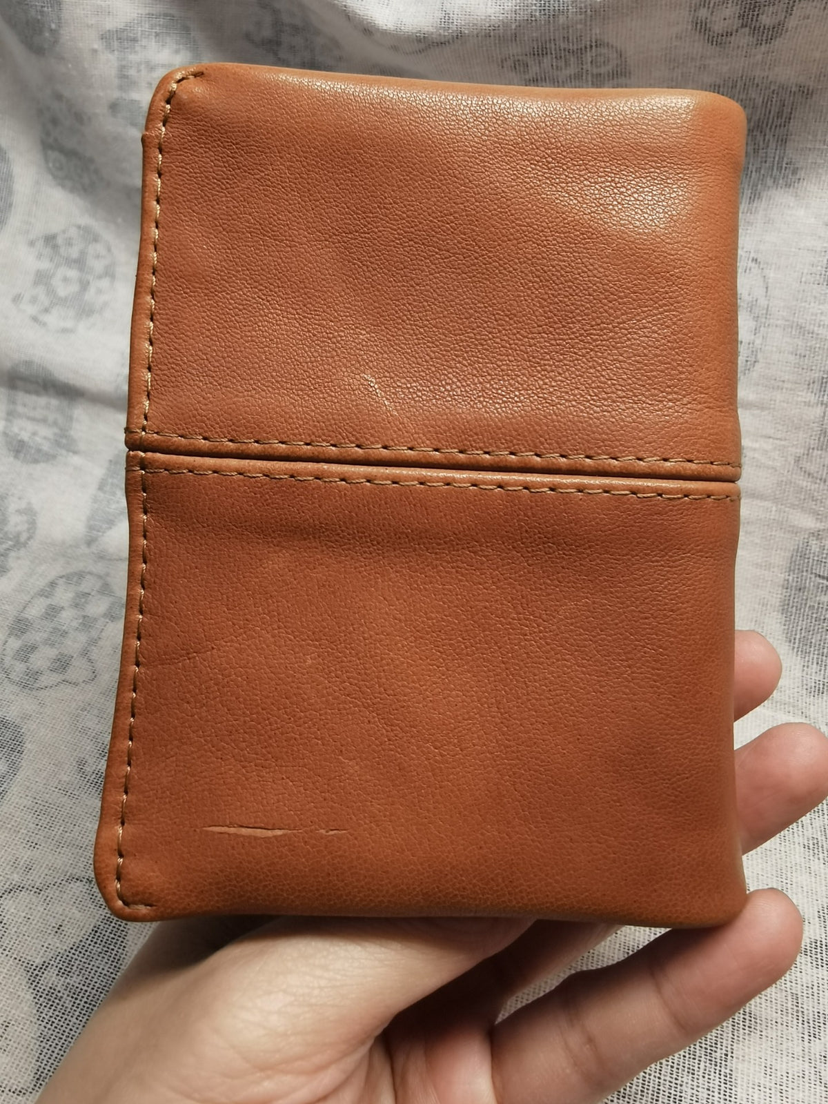 Handmade Goat Leather Cross Stitch M5 Journal Cover