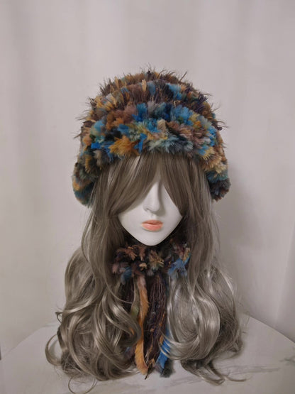 Dunhuang Hoodie Handmade Hat - Silk Road Style