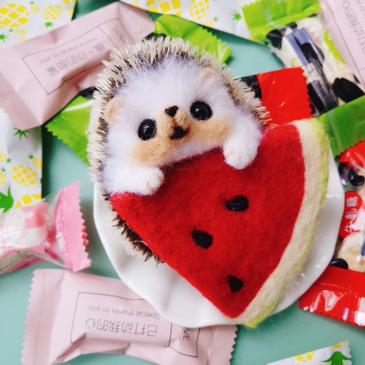 Wool Felt Hedgehog Doll for Blythe Holala