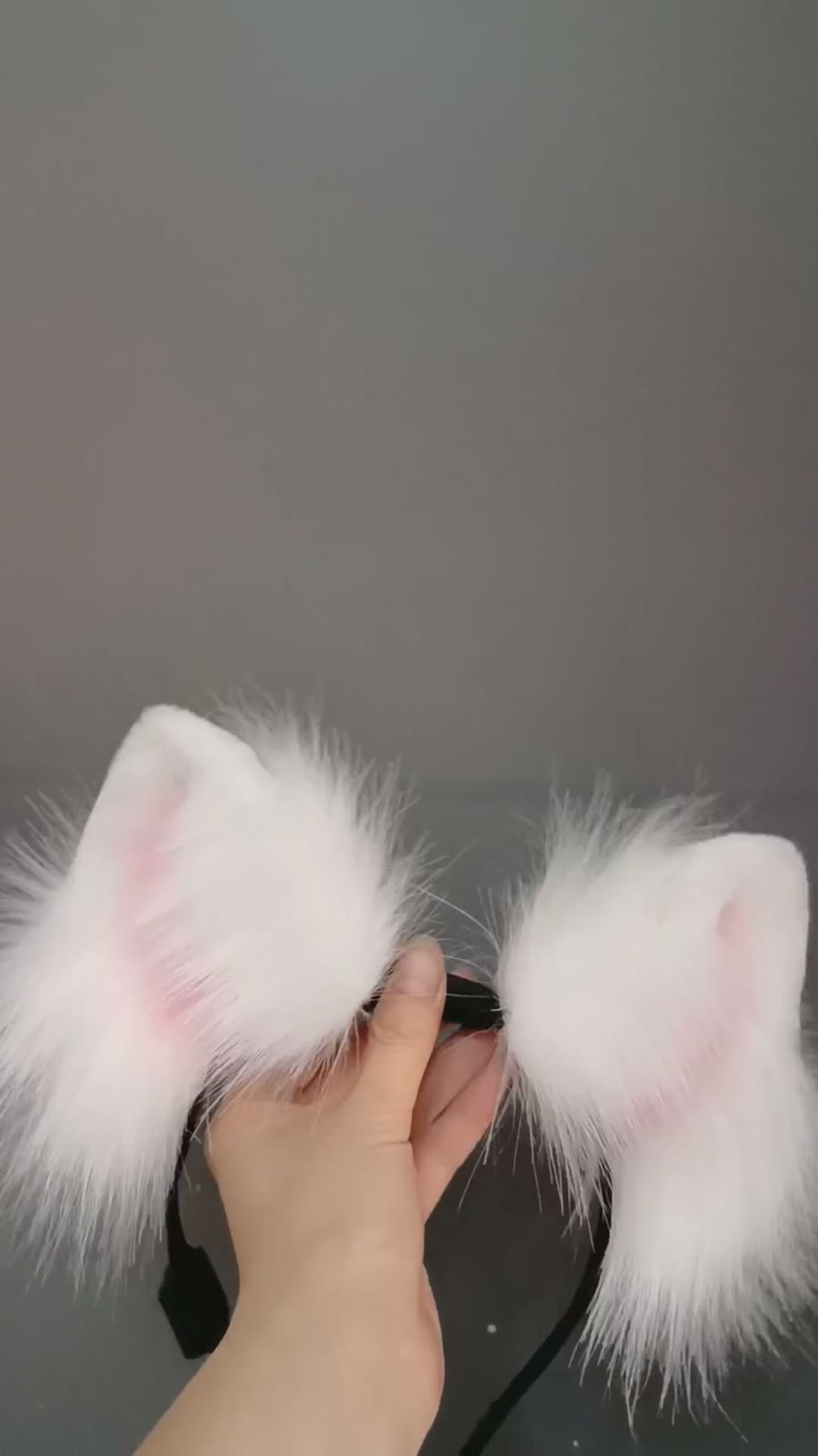 Oreilles d'animaux pour cosplay en fausse fourrure faites main