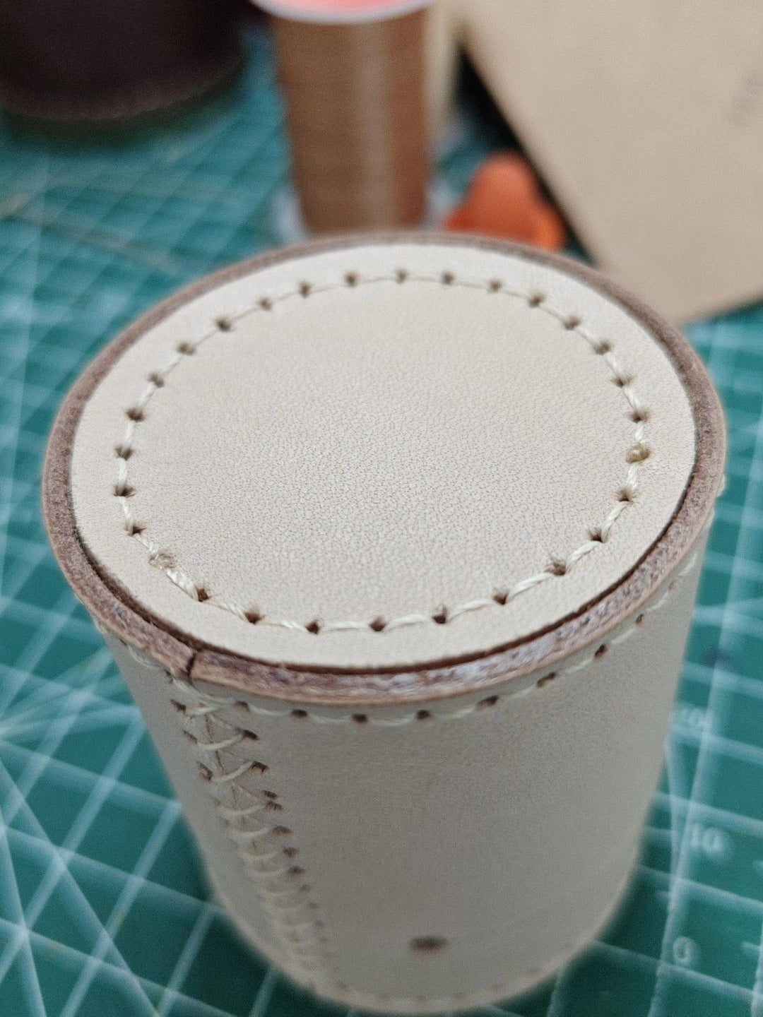 Handcrafted Leather Storage Box for Jewelry