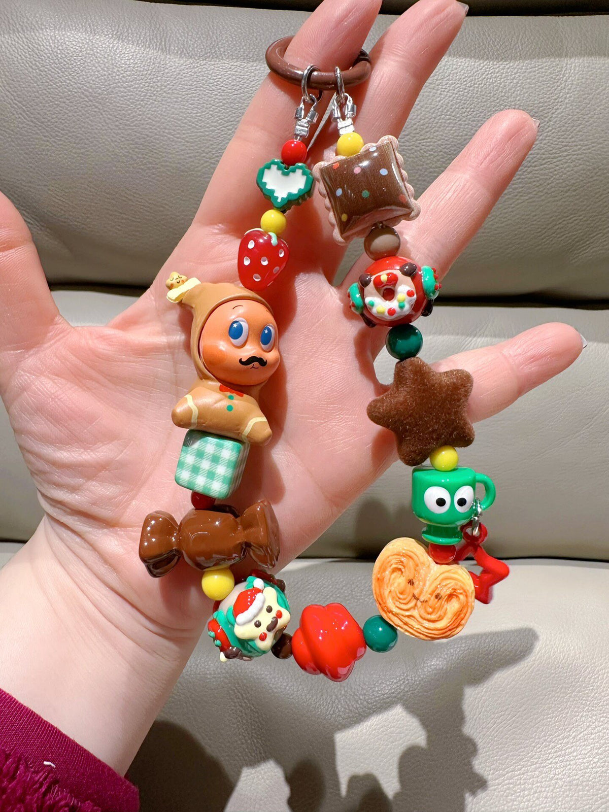 Christmas Star Character Phone Strap Keychain