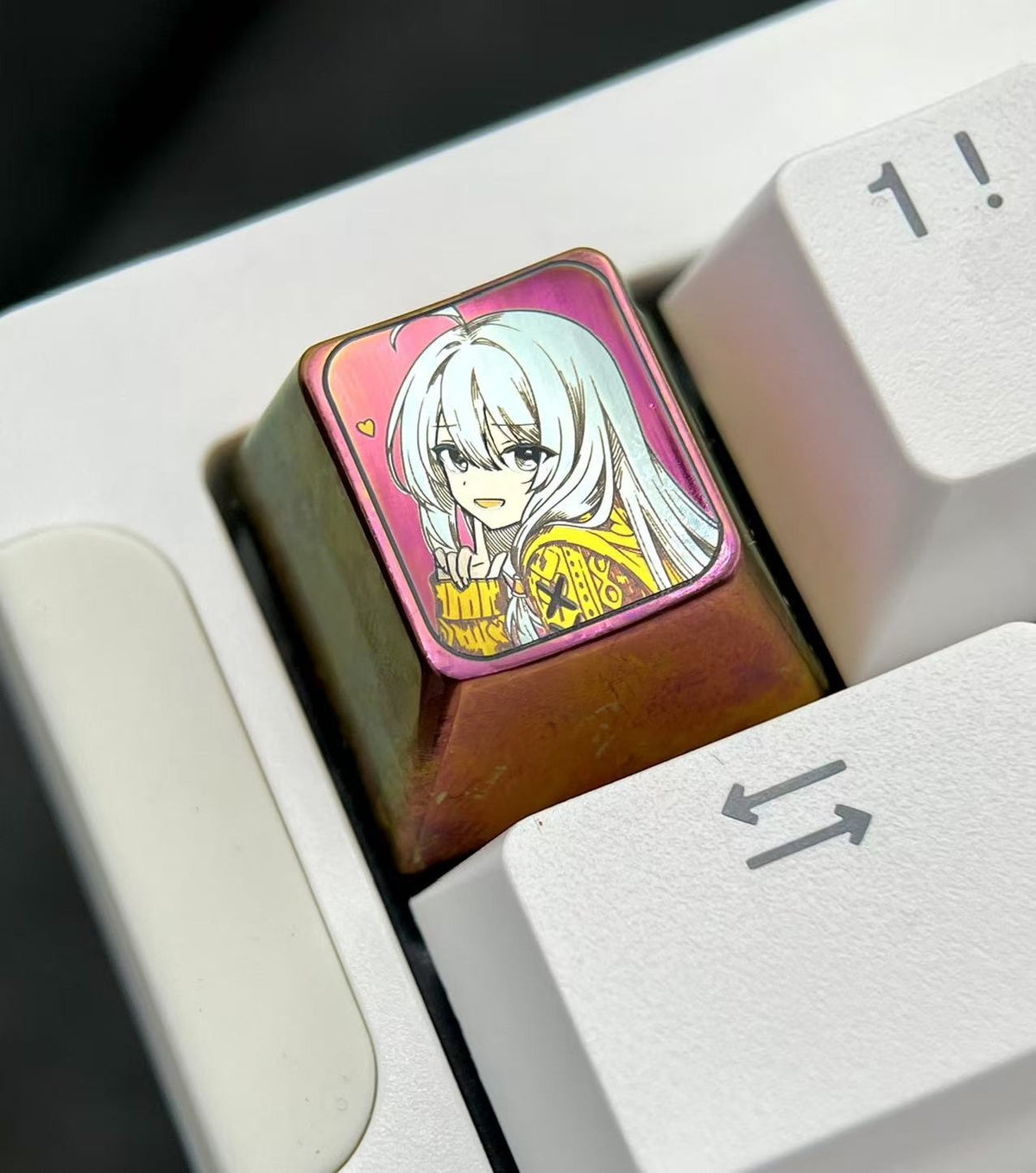 1u Titanium Alloy Anime Keycap
