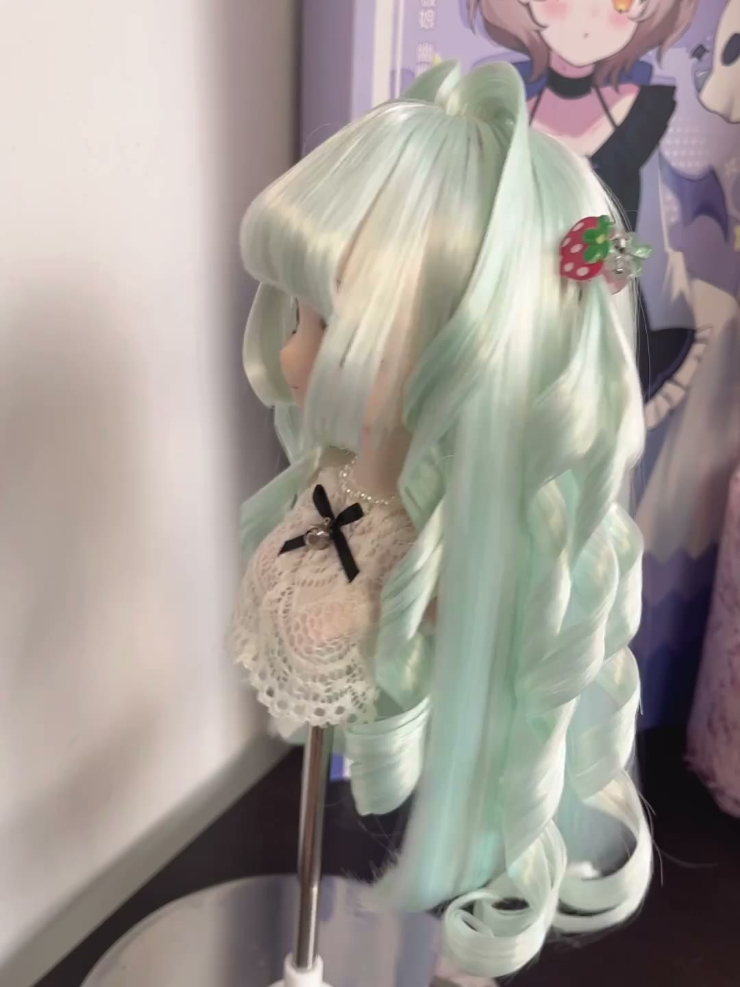 Mint Green Anime Doll Wig