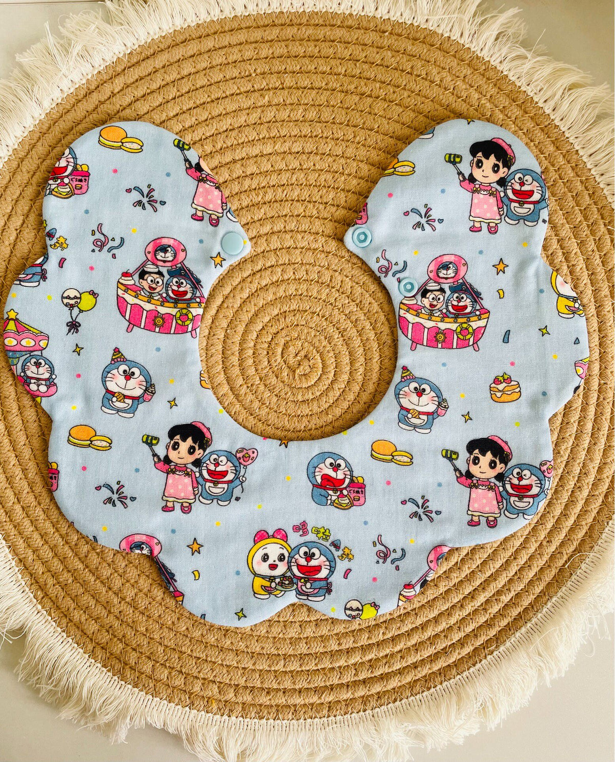 Bavoir pour bébé en gaze de coton pur Doraemon