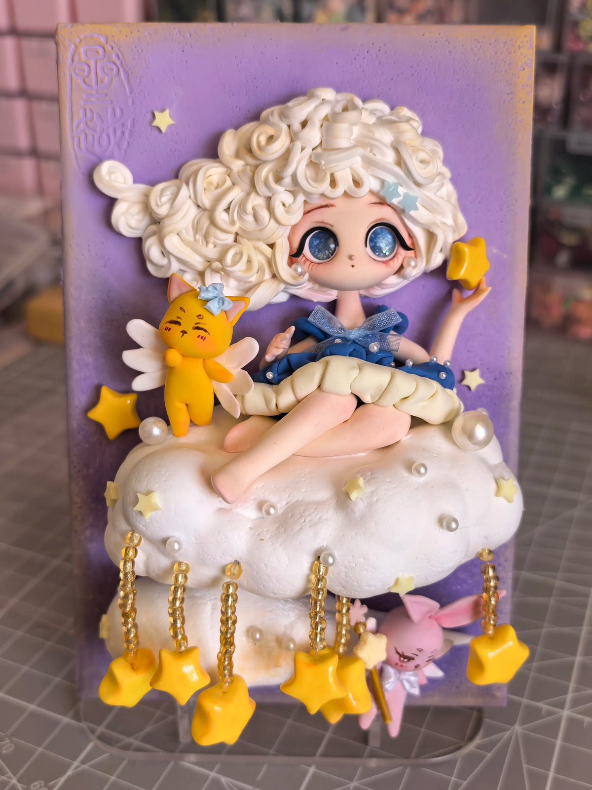 Handcrafted Clay Cloud Dream Decorative Picture Frame